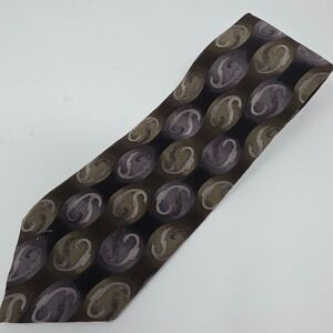 Grateful Dead Necktie Mens Green Purple Paisley Fire On the Mountain Silk‎